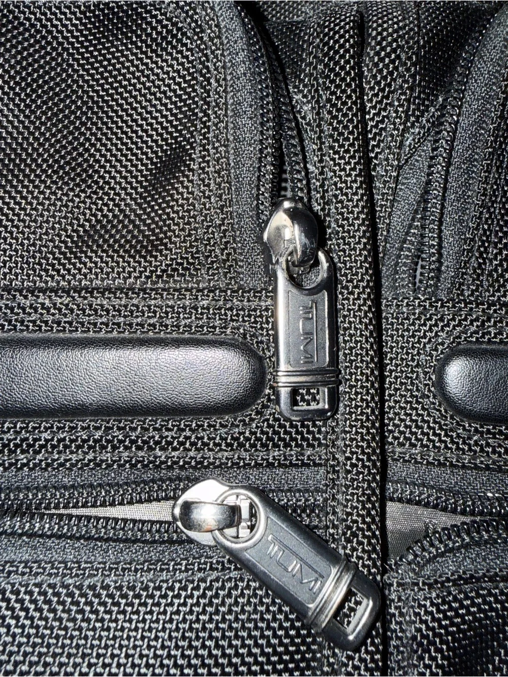 TUMI Black Ballistic Nylon Expandable Laptop Briefcase Business Travel Bag